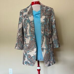 Express Paisley Blazer, 3/4 sleeves